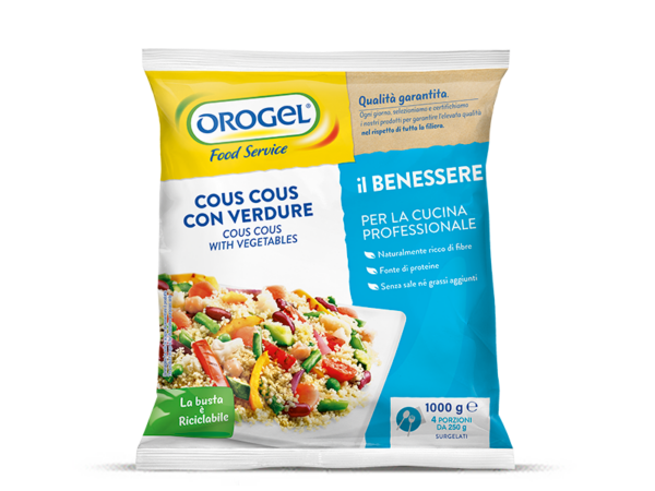 COUS COUS CON VERDURE 4 x 1KG OROGEL