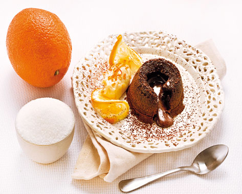LAVA CAKE CIOCCOLATO E ARANCIA 24PZ